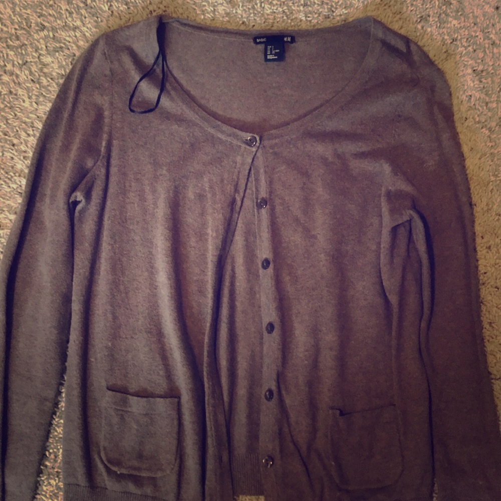 Brown cardigan